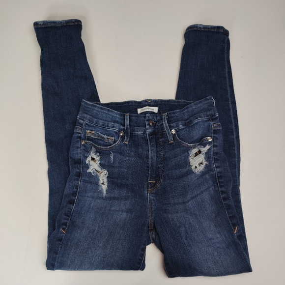 Good American Jeans Distressed Good Legs Size 2 - Picture 3 of 12